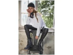Damen Leggings in modischer Leder- oder Schlangenlederoptik