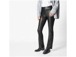 Damen Leggings / Schlaghose, in Lederoptik