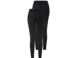 Damen Leggings, 2 Stück, mit Bio-Baumwolle