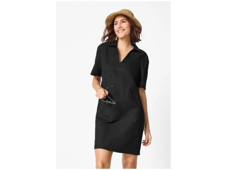 Damen Leinenkleid