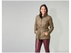 Damen Lightweight-Jacke mit Gürtel, windabweisend