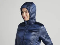 Damen Lightweight-Mantel, ultraleicht und warm
