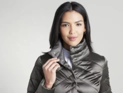 Damen Lightweight-Mantel, ultraleicht und warm