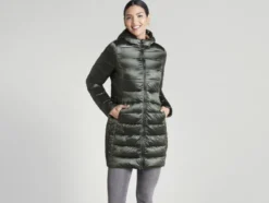 Damen Lightweight-Mantel, ultraleicht und warm