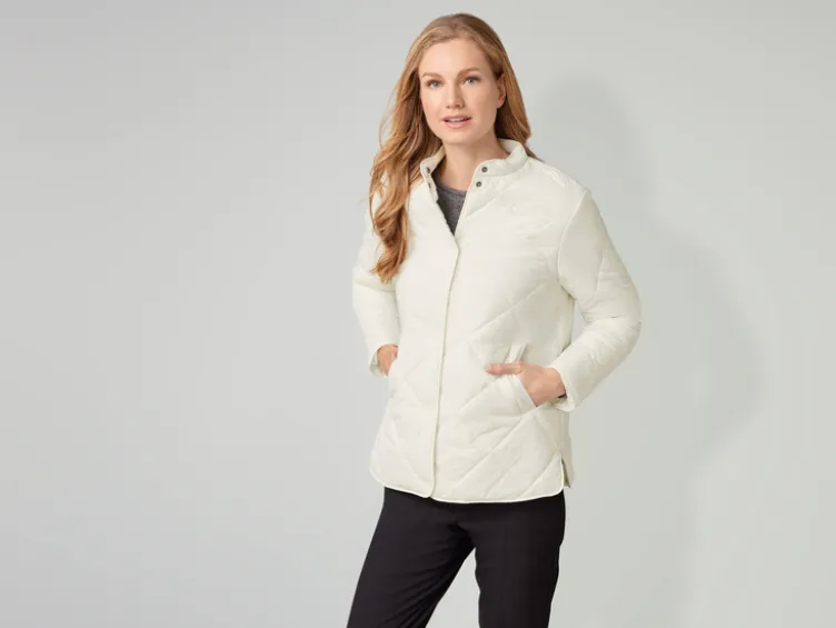 Damen Lightweight-Steppjacke, windabweisend