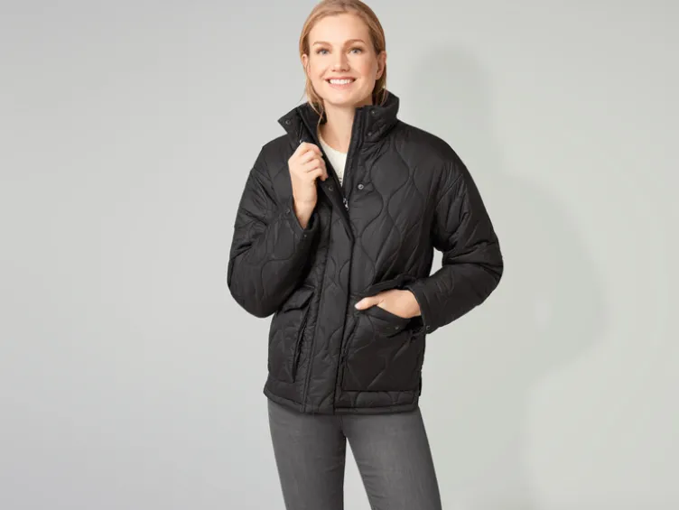 Damen Lightweight-Steppjacke, windabweisend