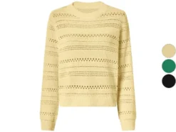 Damen Lochstrickpullover