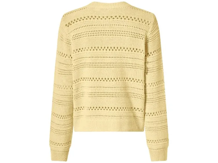 Damen Lochstrickpullover