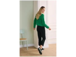 Damen Lochstrickpullover