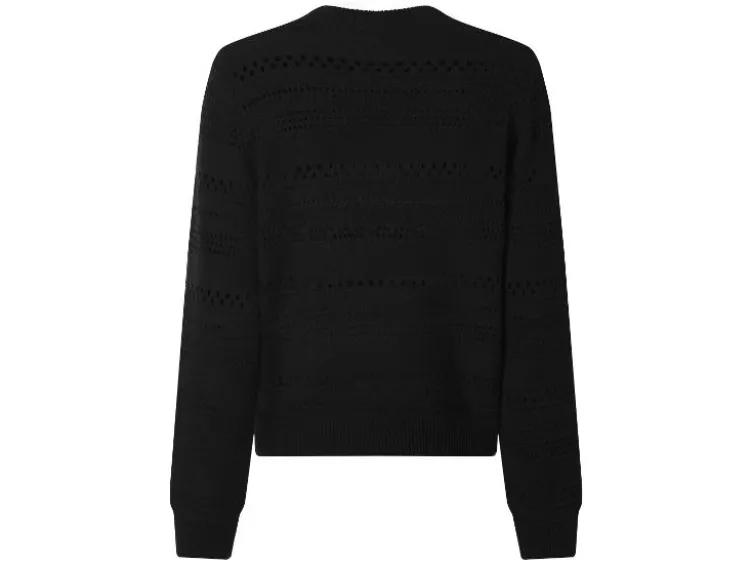 Damen Lochstrickpullover