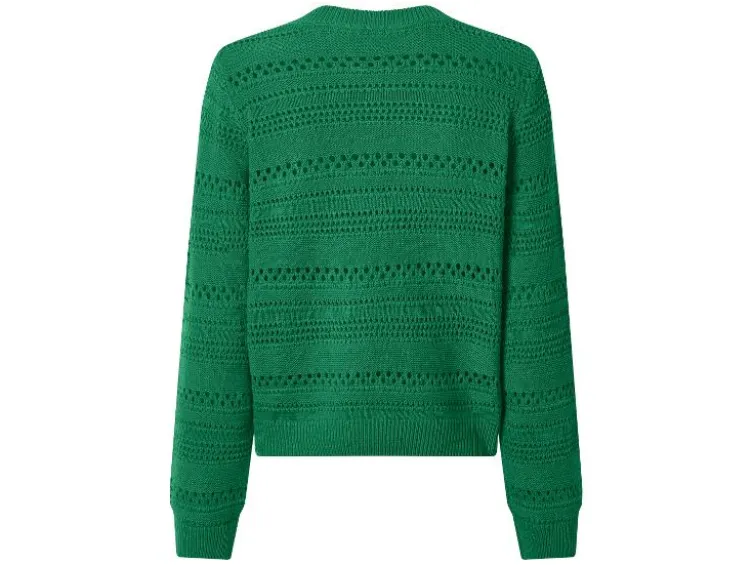 Damen Lochstrickpullover