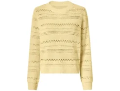 Damen Lochstrickpullover