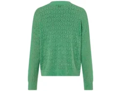 Damen Lochstrickpullover, aus weichem Ajour-Strick