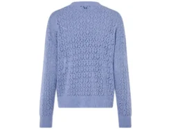 Damen Lochstrickpullover, aus weichem Ajour-Strick