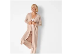 Damen Longcardigan, mit überschnittenen Schultern