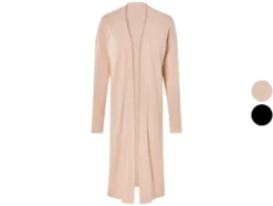 Damen Longcardigan, mit überschnittenen Schultern