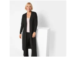 Damen Longcardigan, mit überschnittenen Schultern