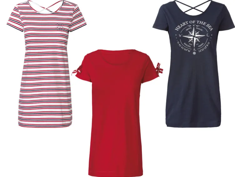 Damen Longshirt aus reiner Baumwolle