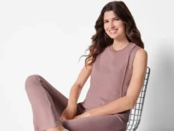 Damen Loungewear-Top mit Baumwolle