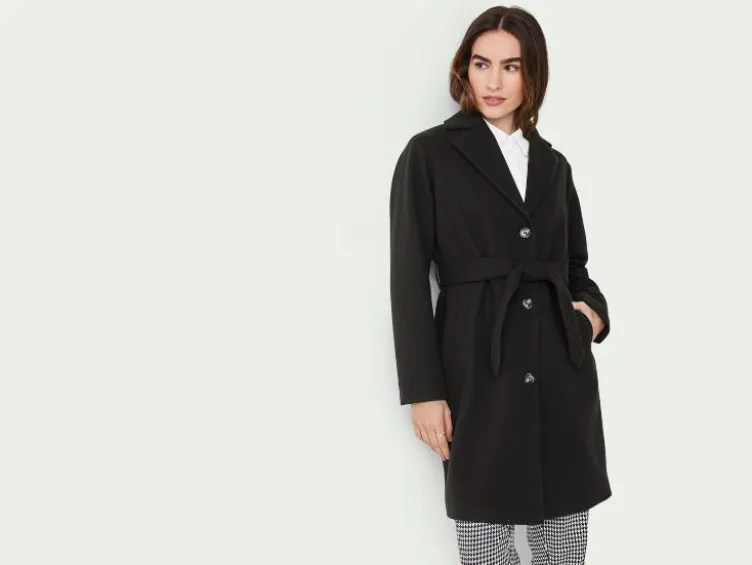 Damen Mantel mit Reverskragen