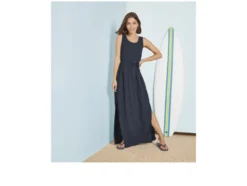 Damen Maxikleid, mit Gummizug in der Taille