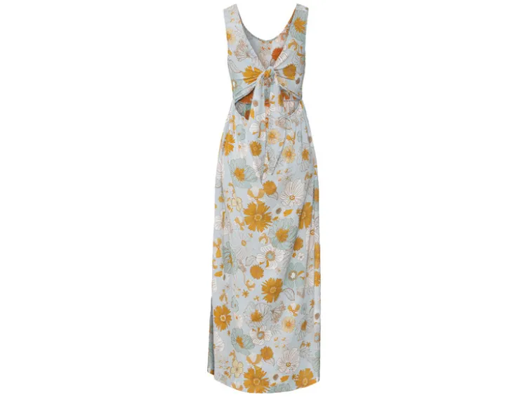 Damen Maxikleid, mit Gummizug in der Taille