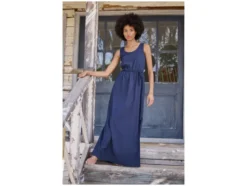 Damen Maxikleid, mit Gummizug in der Taille