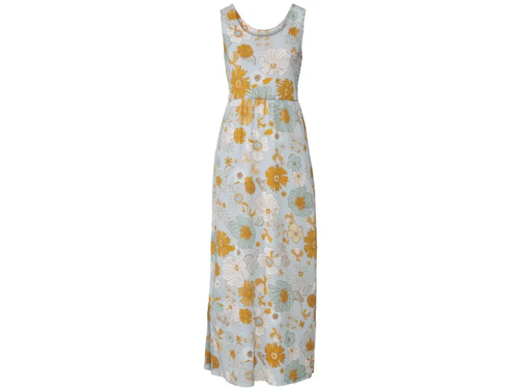 Damen Maxikleid, mit Gummizug in der Taille