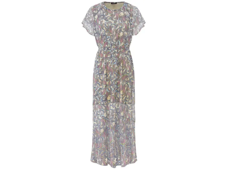 Damen Maxikleid, mit klassischem Paisley-Muster
