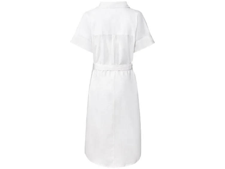 Damen Maxikleid mit Leinen