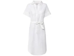 Damen Maxikleid mit Leinen