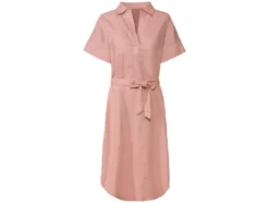 Damen Maxikleid mit Leinen