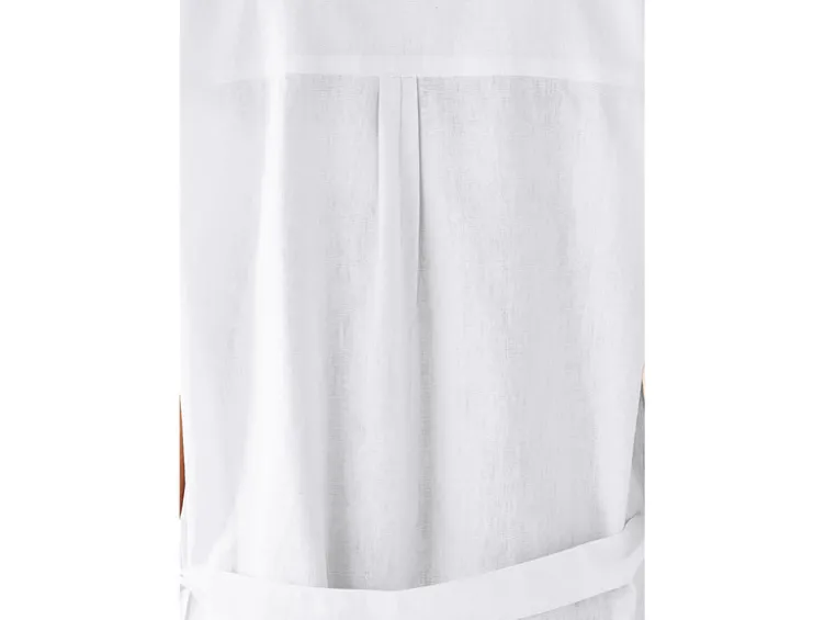 Damen Maxikleid mit Leinen