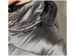 Damen Maxi-Steppmantel, seitliche Gehschlitze mit Druckknöpfen