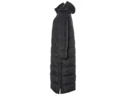 Damen Maxi-Steppmantel, seitliche Gehschlitze mit Druckknöpfen