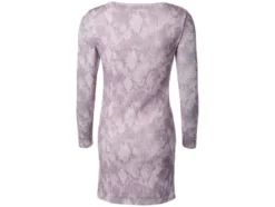 Damen Mesh-Kleid mit modischem Snake-Print, rosa