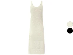 Damen Midi-Häkelkleid