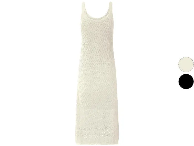 Damen Midi-Häkelkleid