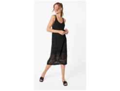 Damen Midi-Häkelkleid