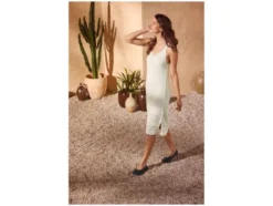 Damen Midi-Häkelkleid