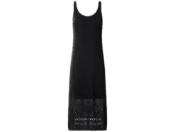 Damen Midi-Häkelkleid