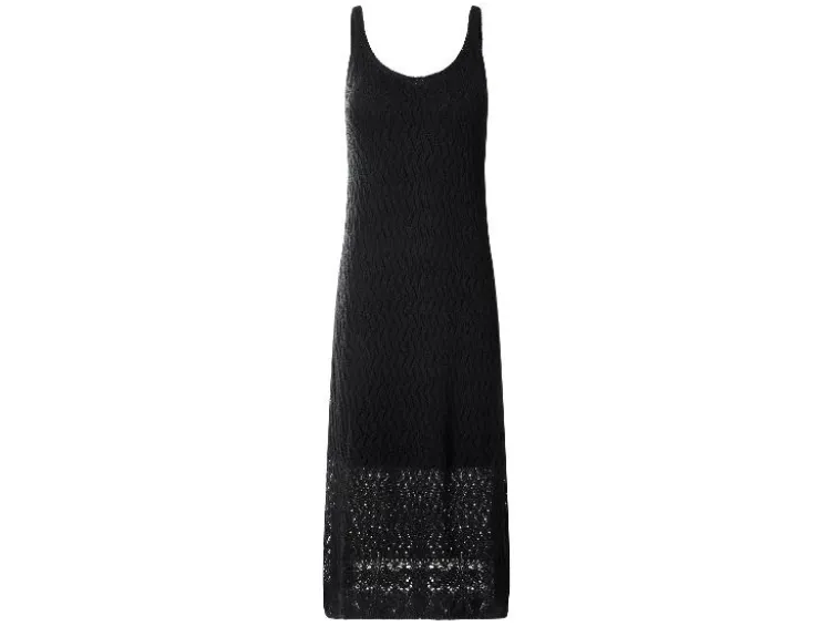 Damen Midi-Häkelkleid