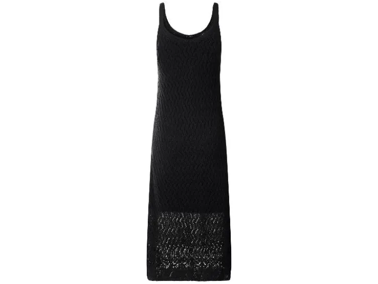 Damen Midi-Häkelkleid