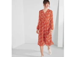 Damen Midi-Kleid, in moderner 3/4-Länge