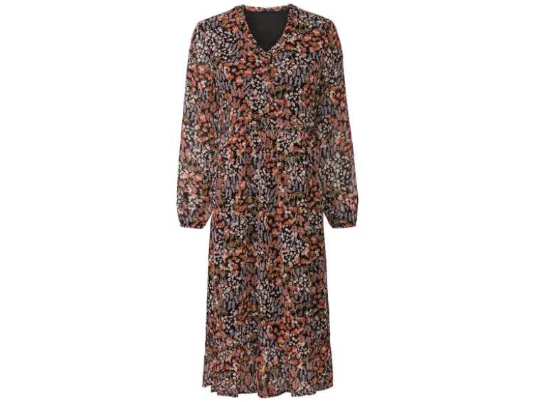 Damen Midi-Kleid, in moderner 3/4-Länge