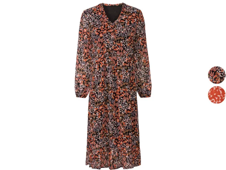 Damen Midi-Kleid, in moderner 3/4-Länge