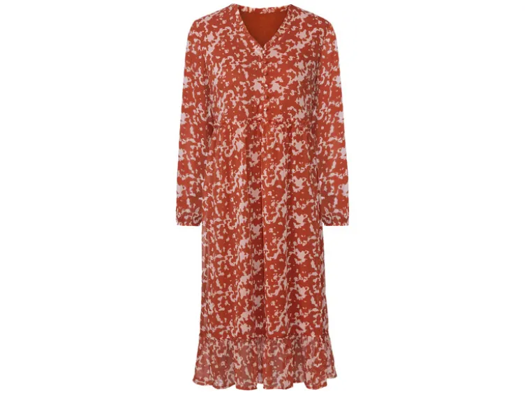 Damen Midi-Kleid, in moderner 3/4-Länge