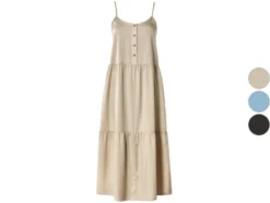 Damen Midikleid, mit Knopfleiste