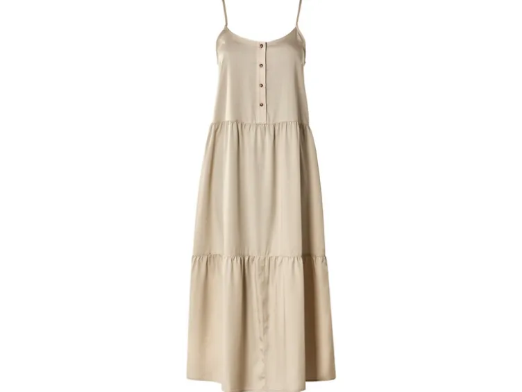 Damen Midikleid, mit Knopfleiste