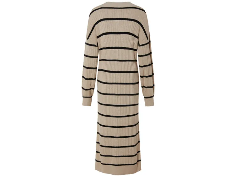 Damen Midi-Kleid mit Strukturstrick